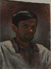 В.С. Гребенников. Автопортрет, 1957 г.