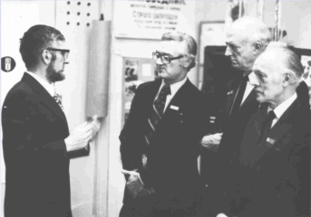 В.С. Гребенников с гостями из Англии, 1976 г.