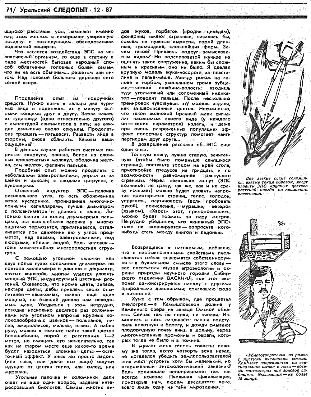 Чудеса в решете. В.С. Гребенников. Уральский следопыт, 1987, №12, с.68-71. Фотокопия №4